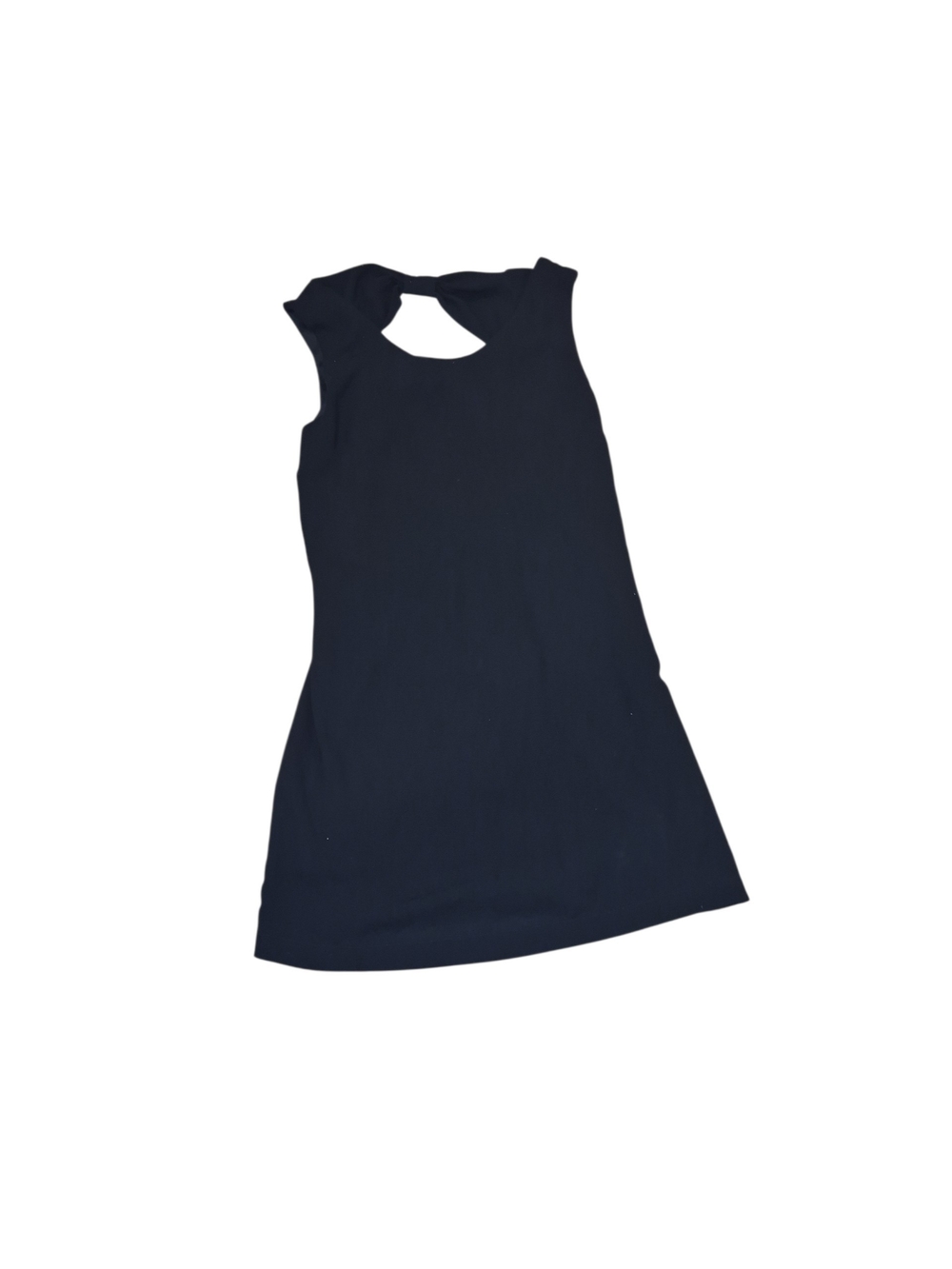 Love Riche Black Sleeveless Twist-Back Casual Dress